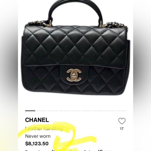 Super limited☀️☀️Chanel classic timeless mini rectangular top handle flap bag - Picture 16 of 16